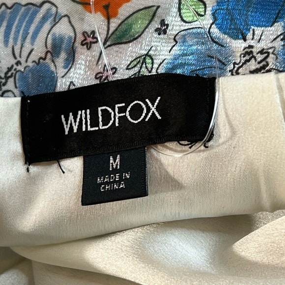 Wildfox Sydney Floral Ruffle Mini Skirt, Size Medium, Blue Floral, NWOT - Picture 6 of 8